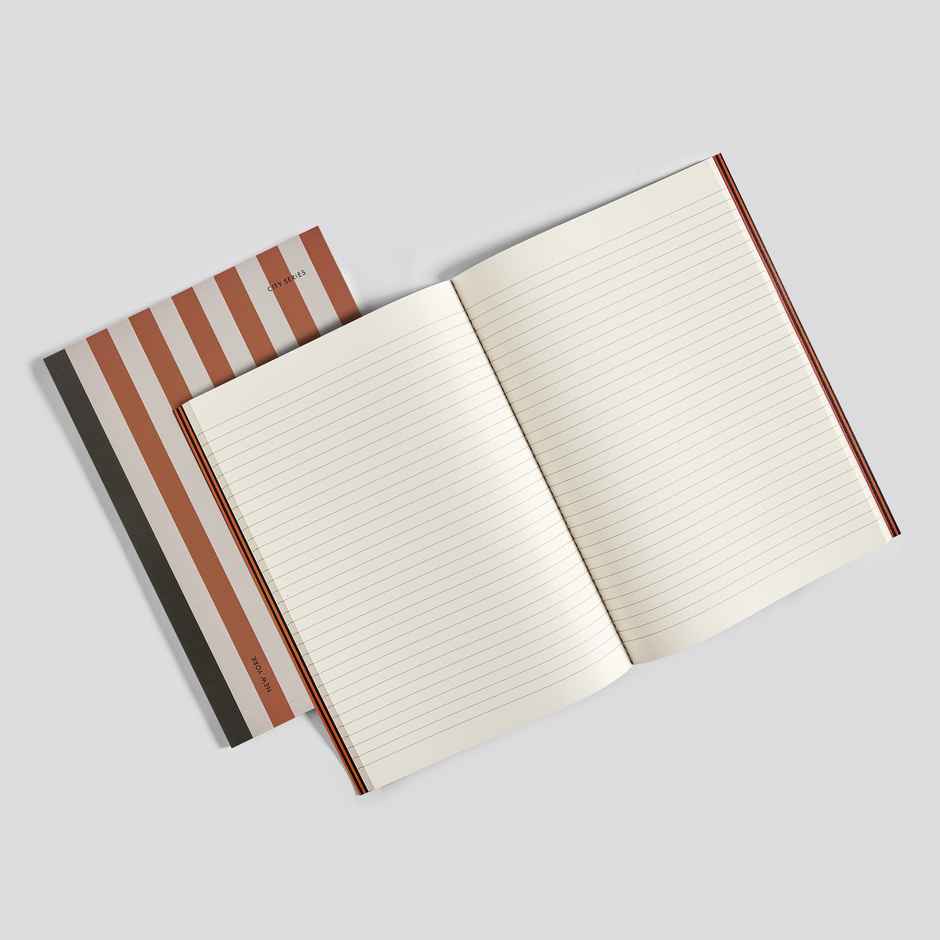 Tiger Notes City Series New York Notebook | 160 Ruled Pages | A4 Size | 29.7 x 21 cm