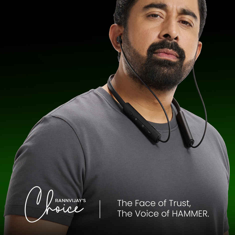 Hammer Splendor 2 Wireless Neckband BT v6.0 | 50H Playtime | ENC | 10mm Drivers