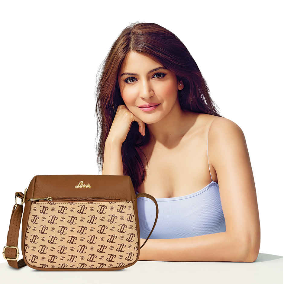 Lavie Women's Mono Ll Farah Crossbody Sling Bag | Ladies Purse Handbag | Taupe