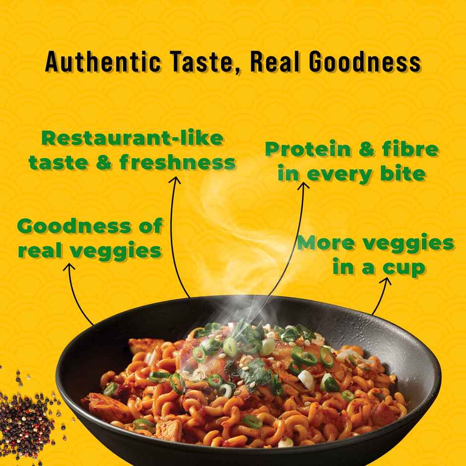 Wow! Hot and Spicy Korean Veg Ramen Combo  