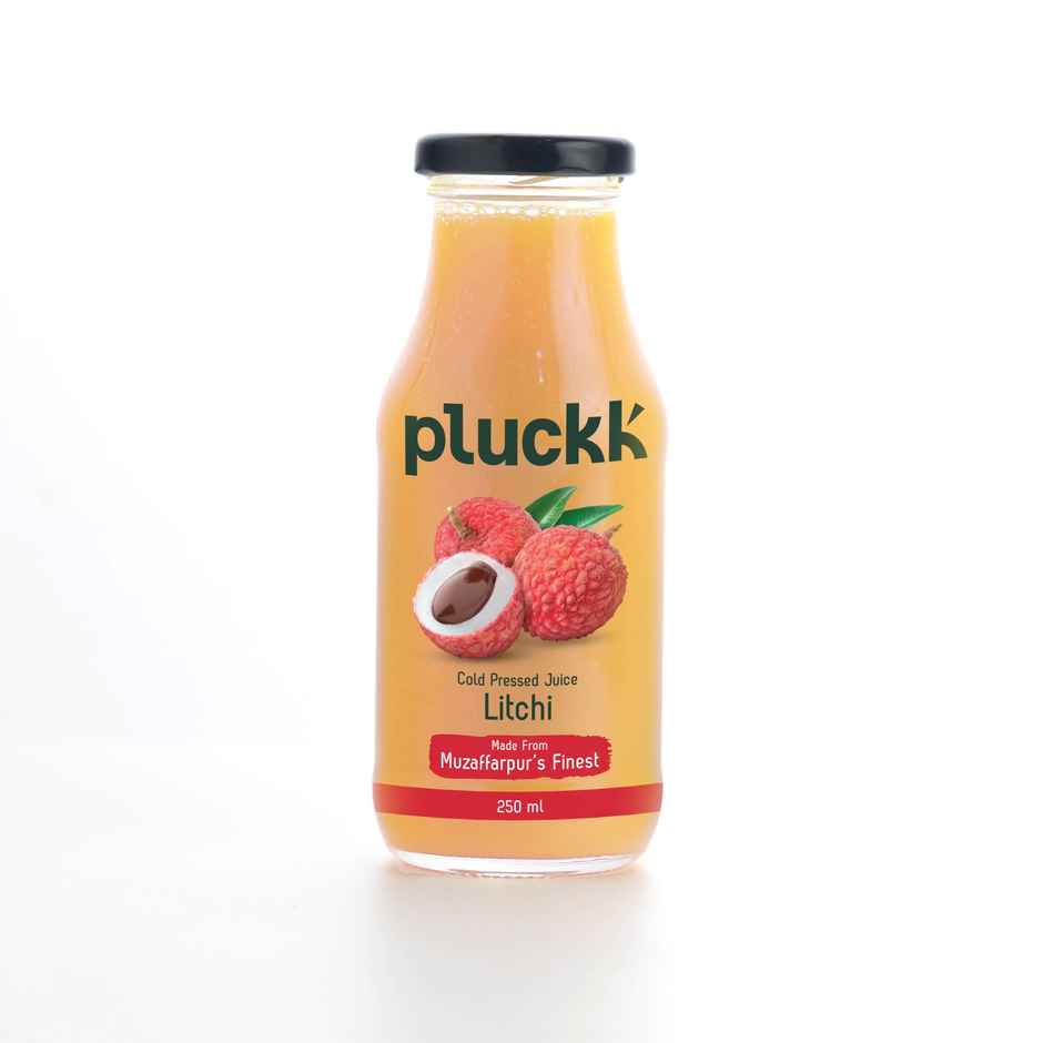 Pluckk Cold Pressed Extracted Litchi Juice | No Preservatives | No Added Sugar