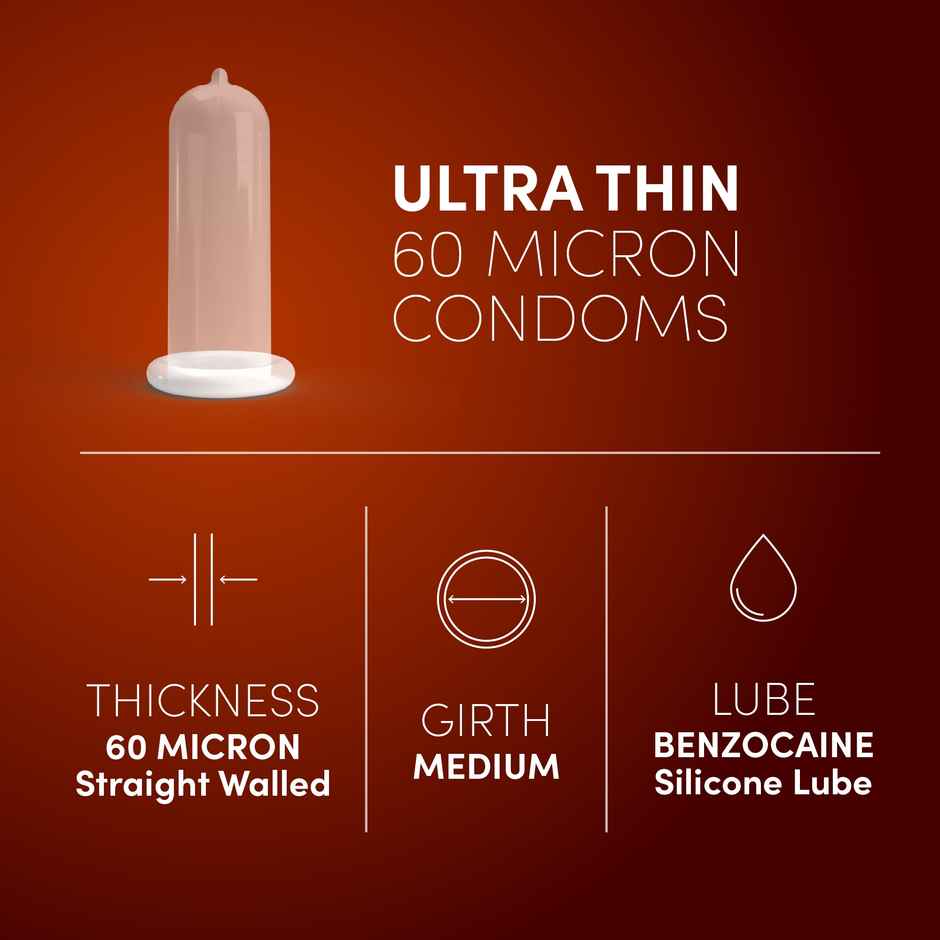 Bold Care Extend Gel - Prilocaine & Lidocaine Gel For Longer Sex (20g) & Bold Care Ultra Thin Climax Delay Condoms To Help Men Last 5-7X Longer In Bed With Benzocaine (3pc) Combo