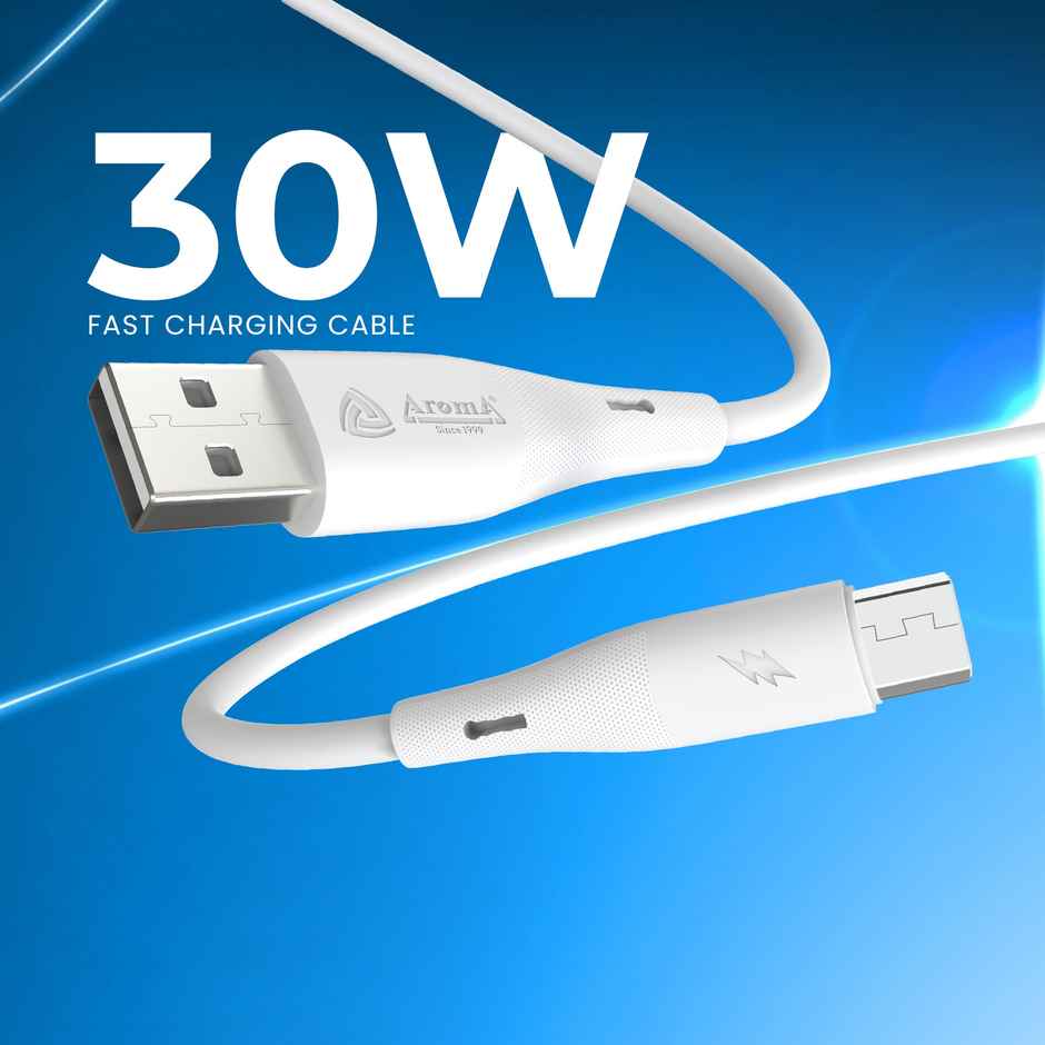 Aroma UC100 | 30W | USB To Micro | 1 m Ultra Fast Flexible Charging Data Cable