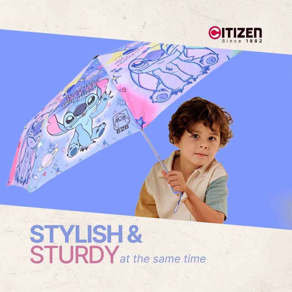 Citizen 3 Fold Auto Kids Umbrella Lilo Stitch Print