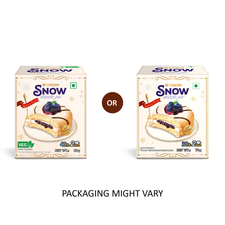Orion Snow Dazzle Pie Blueberry Soft White Cake