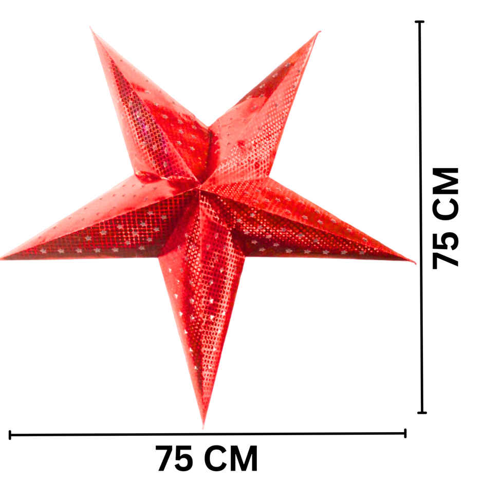 Star Glitter Kandil/ Lantern | Assorted Design & Color | Se7en