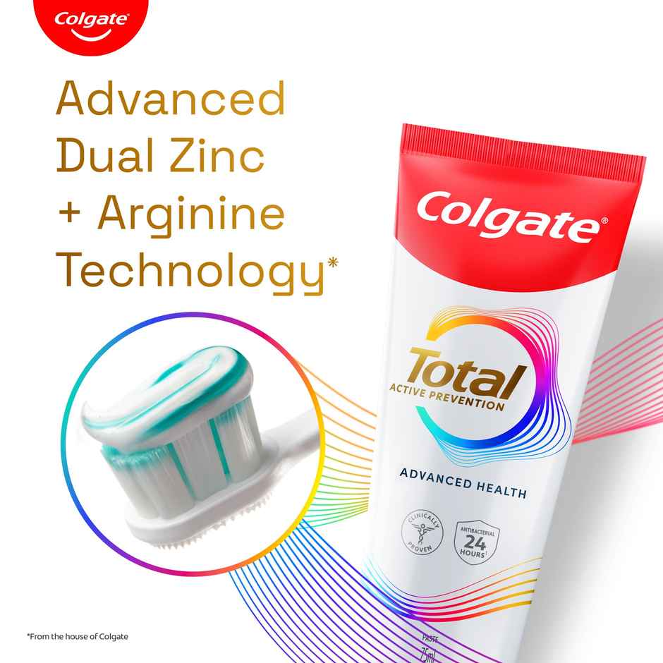 Colgate Total Advanced Health Antibacterial Toothpaste, Whole Mouth Health (Combo Pack)