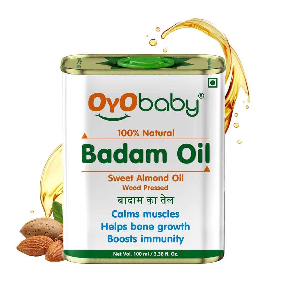 Oyo Baby Badam Rogan Hair Oil Sweet Almond Oil For Face Body Oil & Baby Massage Oil