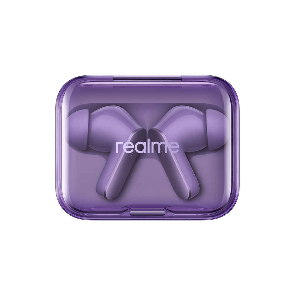 Realme Ear Buds Air 7 | 12.4mm Bass, 52H Playtime, 52dB ANC, 6 Mic ENC, Low Latency | Lavender