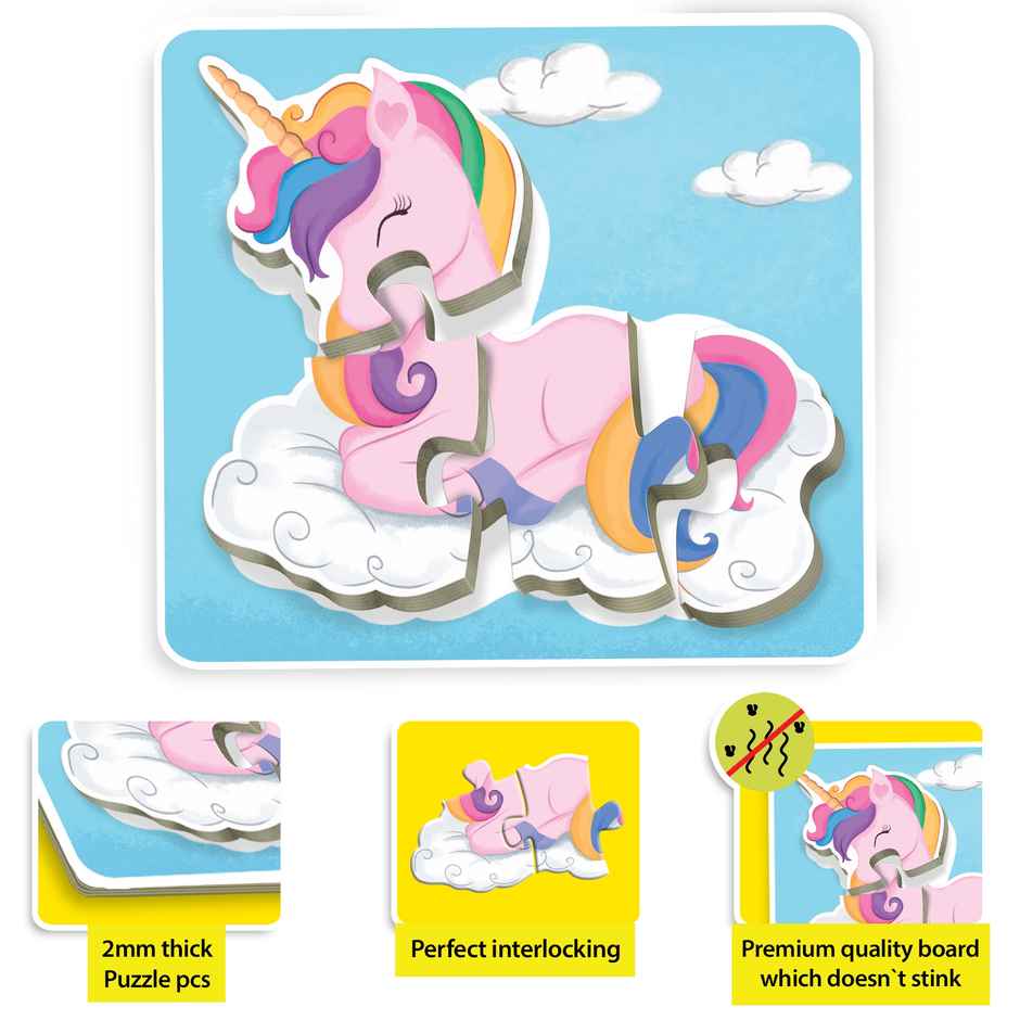 Little Berry Baby's First Puzzle Game: Magical Unicorns | Fun and Educational Jigsaw Puzzle | Lb51