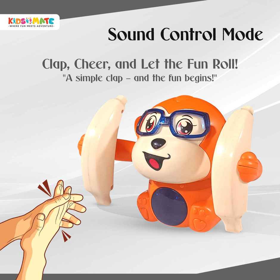 Kidsmate Dancing Monkey Toy for Kids | Orange