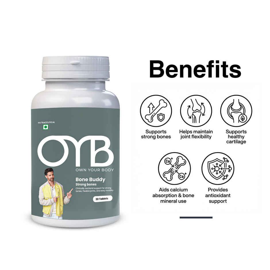OYB Bone & Joint Support for Strong Bones, Flexible Joints & Easy Mobility