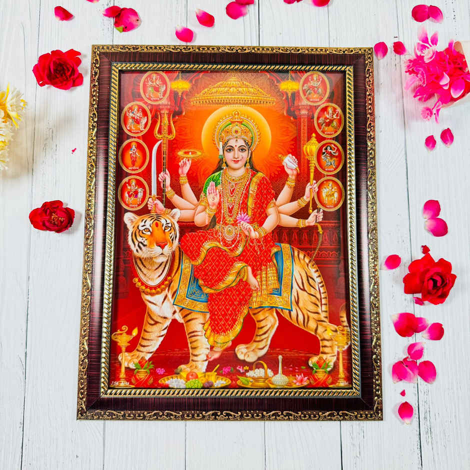 Durga Photo Frame | Mangal Bhawan