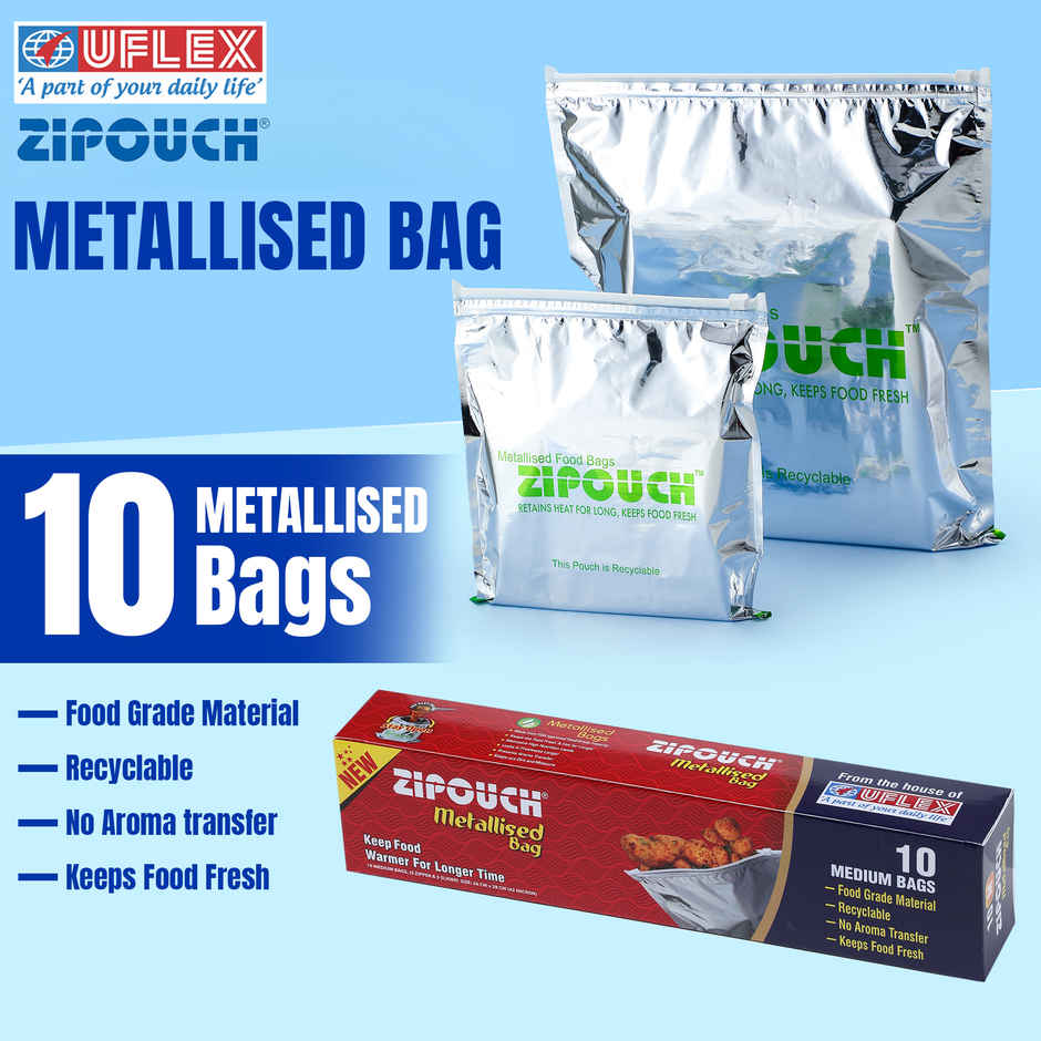ZIPOUCH Metallised Bag Medium - 26 x 28 cm