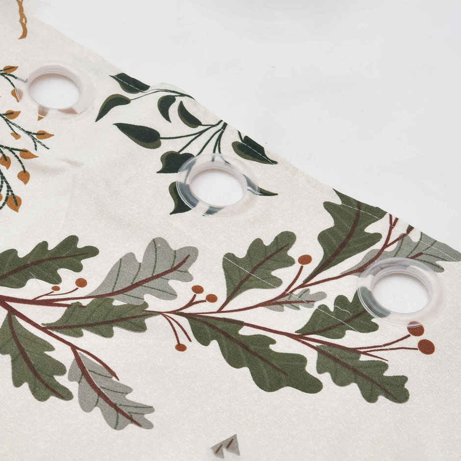 BAY6 Polyester Window Curtains - Set of 2 - (5x4 ft) - Cream