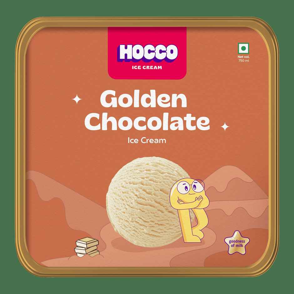 Hocco Golden Chocolate Ice Cream Tub Combo