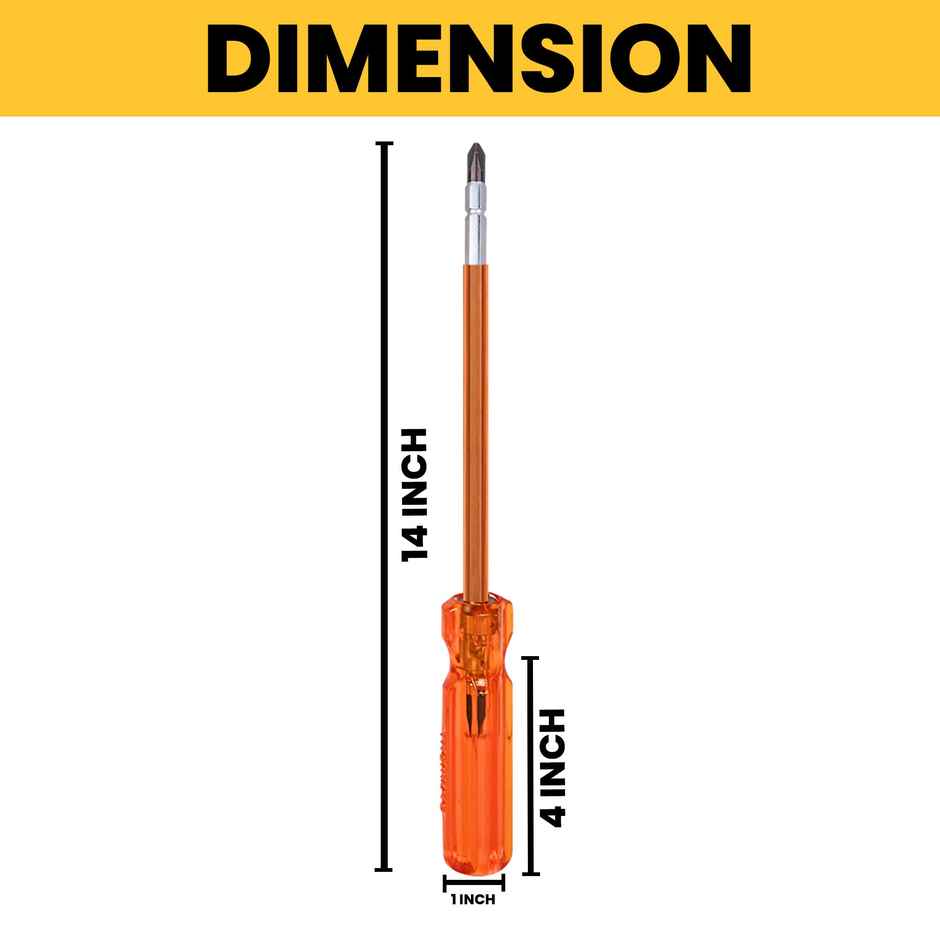 Themisto Th-T19 10 Inch Crv Hex Screwdriver With Wire Stripper
