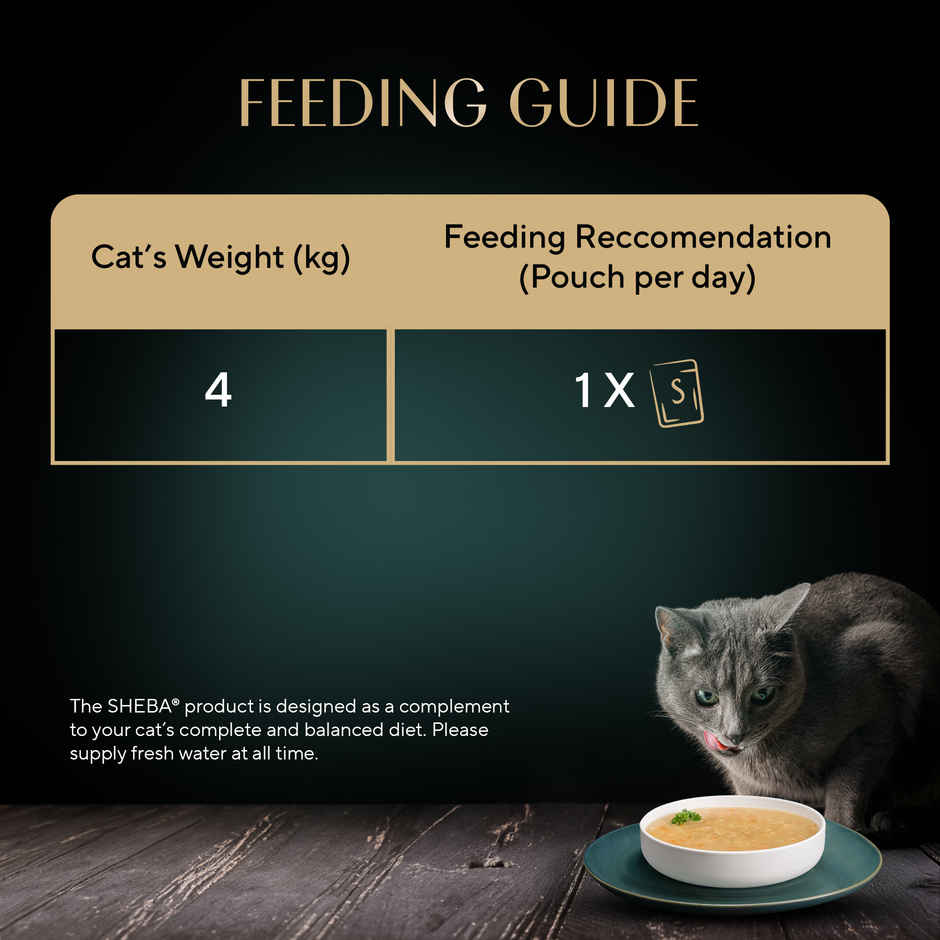 Sheba Soup With Chicken Premium Adult Wet Cat Food Pouches | Tender & Tasty Delight