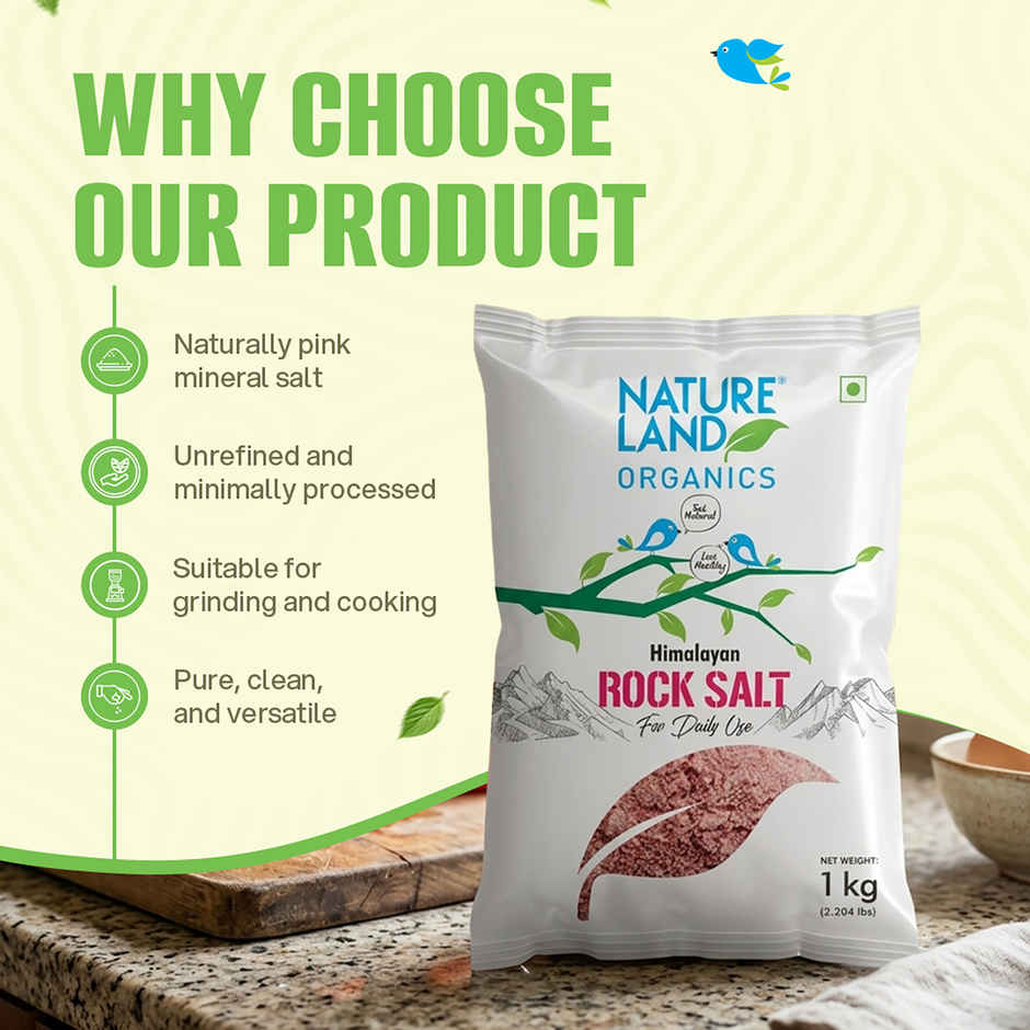 Natureland Organics Himalayan Pink Rock Salt