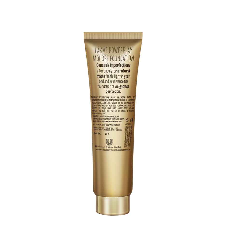 Lakme 9 To 5 Weightless Mousse Foundation | Rose | Ivory