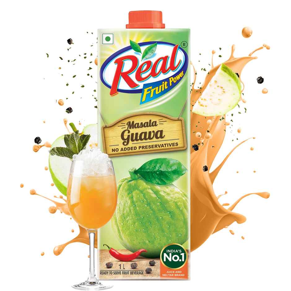 Dabur Real Masala Guava Fruit Juice | Spicy & Tangy