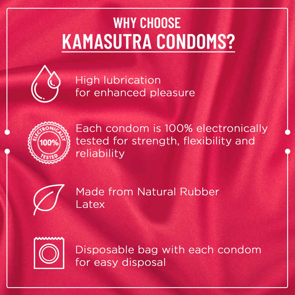 Kama Sutra Strawberry Pleasure Flavoured Condoms(10pc) & Kama Sutra Personal Lube Strawberry(50ml) Combo