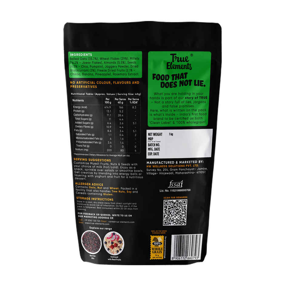 True Elements Fruit & Nut Muesli