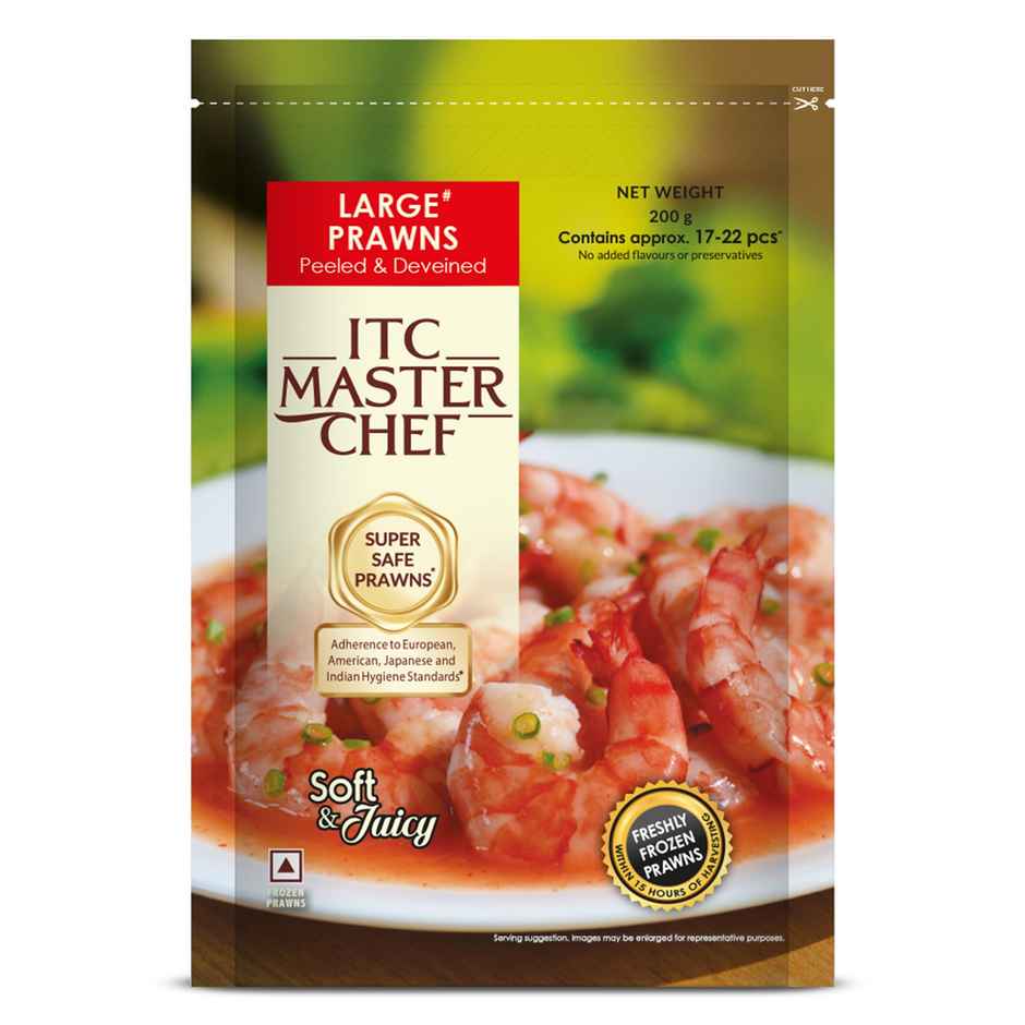 ITC Master Chef Large Prawns | Freshly Frozen | 15 hours from the Time of Harvesting Combo
