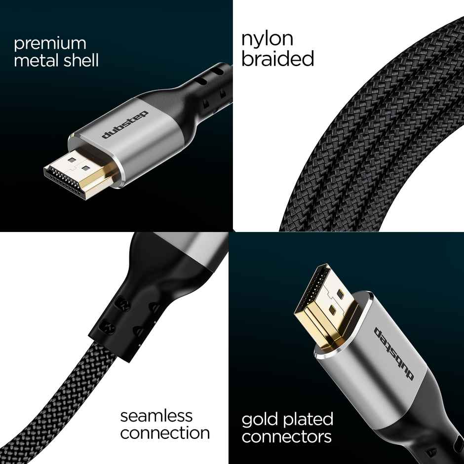 Dubstep Blaze HDMI 4K High Speed 1.5M HDMI To HDMI Cable (Black)