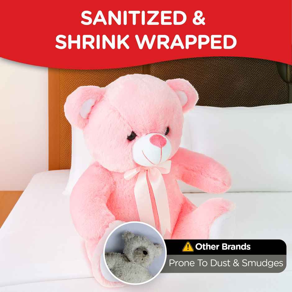 Michelle's Teddy Pink Fur - 20 cm Plush Soft Toy for Kids and Adult | Perfect For Gifting