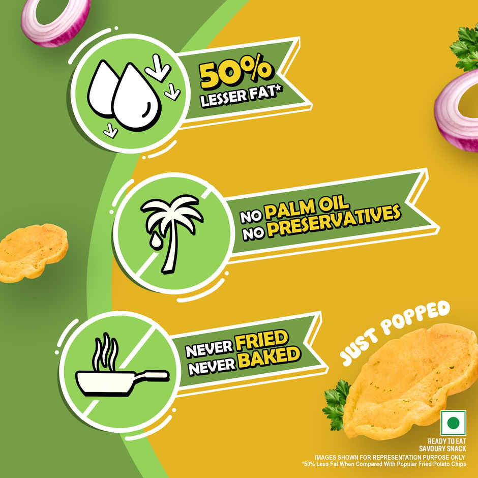 Tagz Popped Potato Chips Cream & Onion