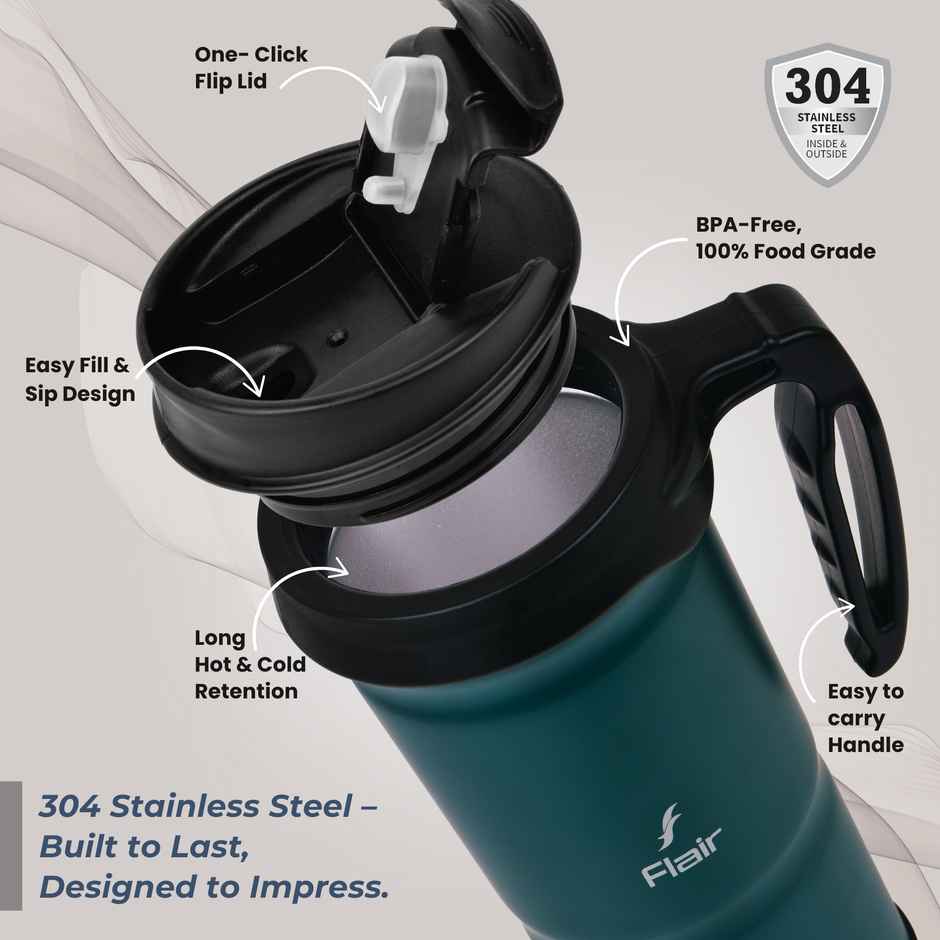 Flair Atom 709 ml Stainless Steel Insulated Mug | Green