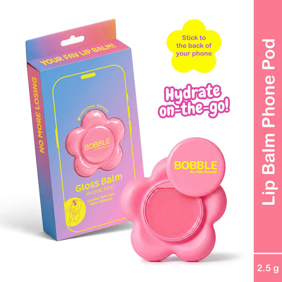 Mila Beaute Bobble Gloss Balm Phone Pod with Peptide & Collagen - Bubble Yum