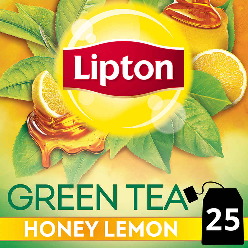 Lipton Honey Lemon Green Tea Bags 25 Teabags(25pc) & Lipton Clear & Light Green Tea Bags 25 Teabags(25pc) Combo