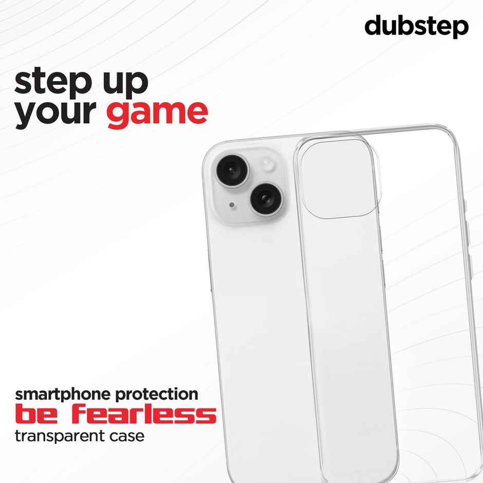 Dubstep Transparent Hybrid Back Cover Case For Iphone 14 (Tpu + Poly Carbonate | Crystal Clear