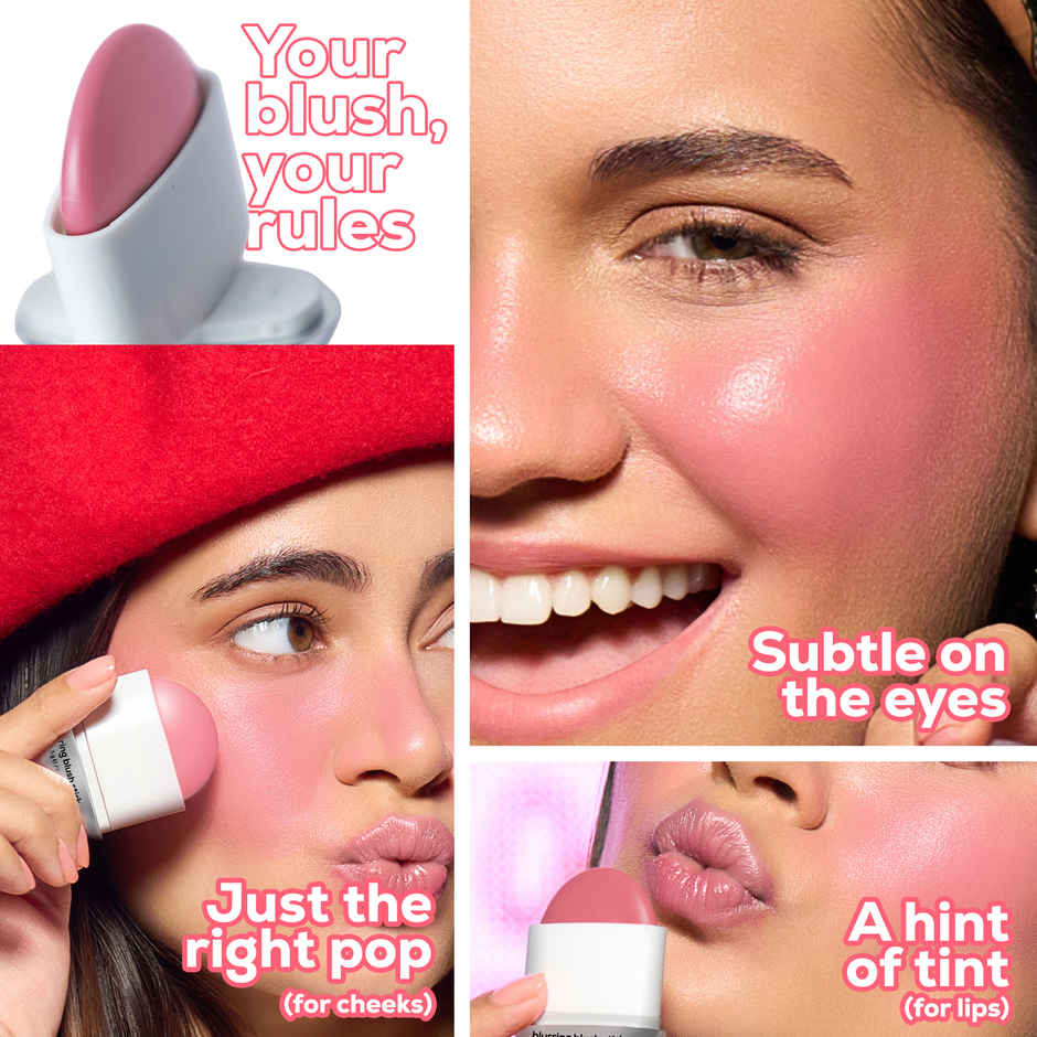 RENEE Blushie Blurring Blush Stick, Buildable Formula with Matte Finish | Bubble Gum