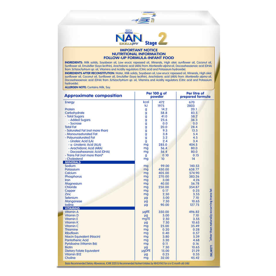 Nestle NAN EXCELLAPRO Stage 2 Follow-up | 6 - 12 M