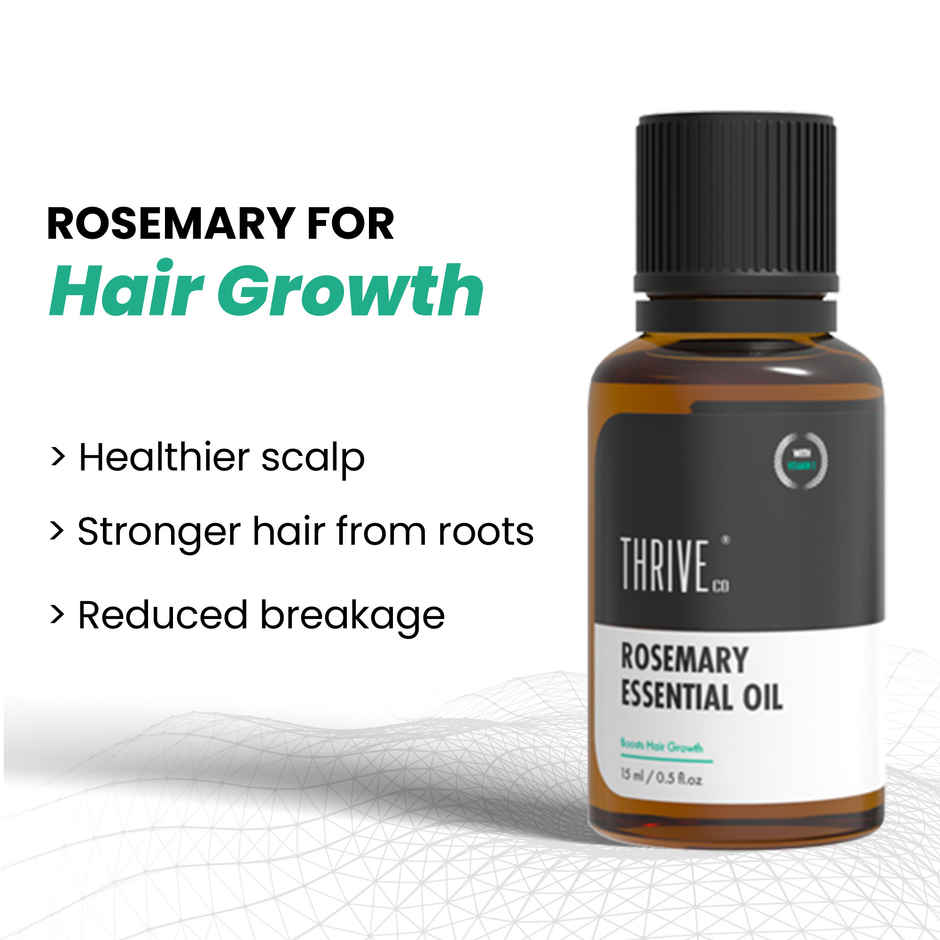 Thriveco Rosemary Essential Oil For Hair Growth & Hair Fall Control For Men & Women