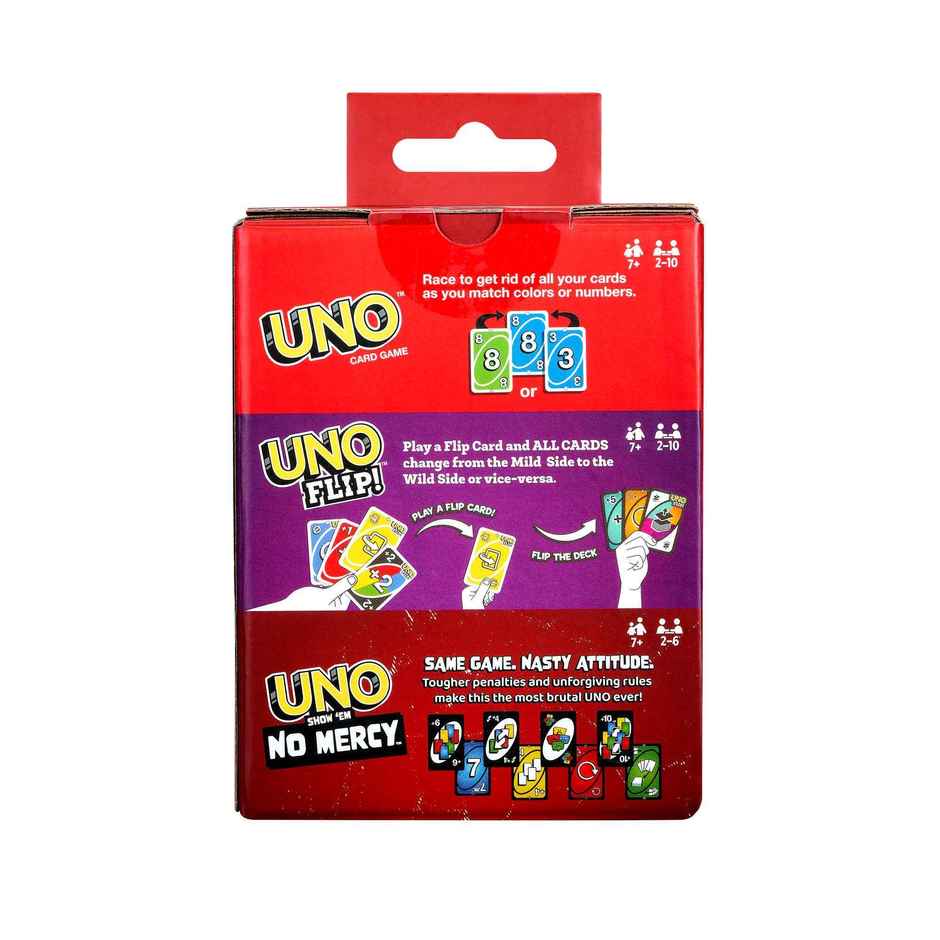 Mattel Games UNO Greatest Hits Gift Pack with 3 Card Games