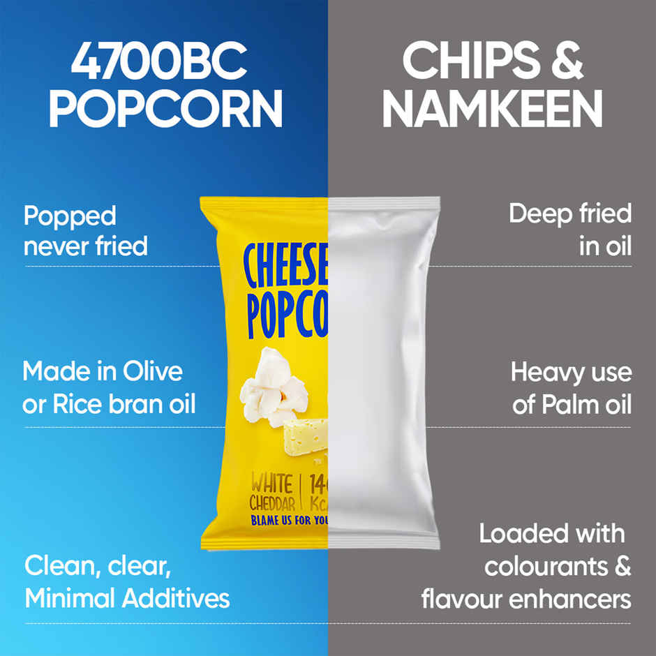 4700BC Cheese, Korean and Netflix Cheese & Caramel Popcorn Combo