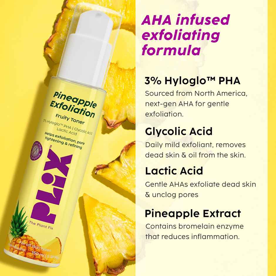 Plix The Plant Fix Pineapple De-Pigmentation Regime Fruity Toner Dewy Serum | Moisturizer