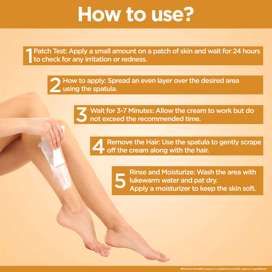 Multani Naturals Papaya Hair Removal Cream | Painless & Easy