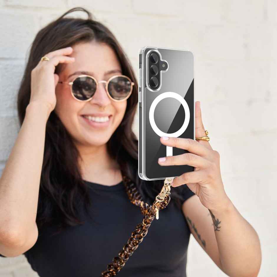 Artistque Case for Samsung Galaxy A56 Back Cover | Transparent Clear Magsafe Cover