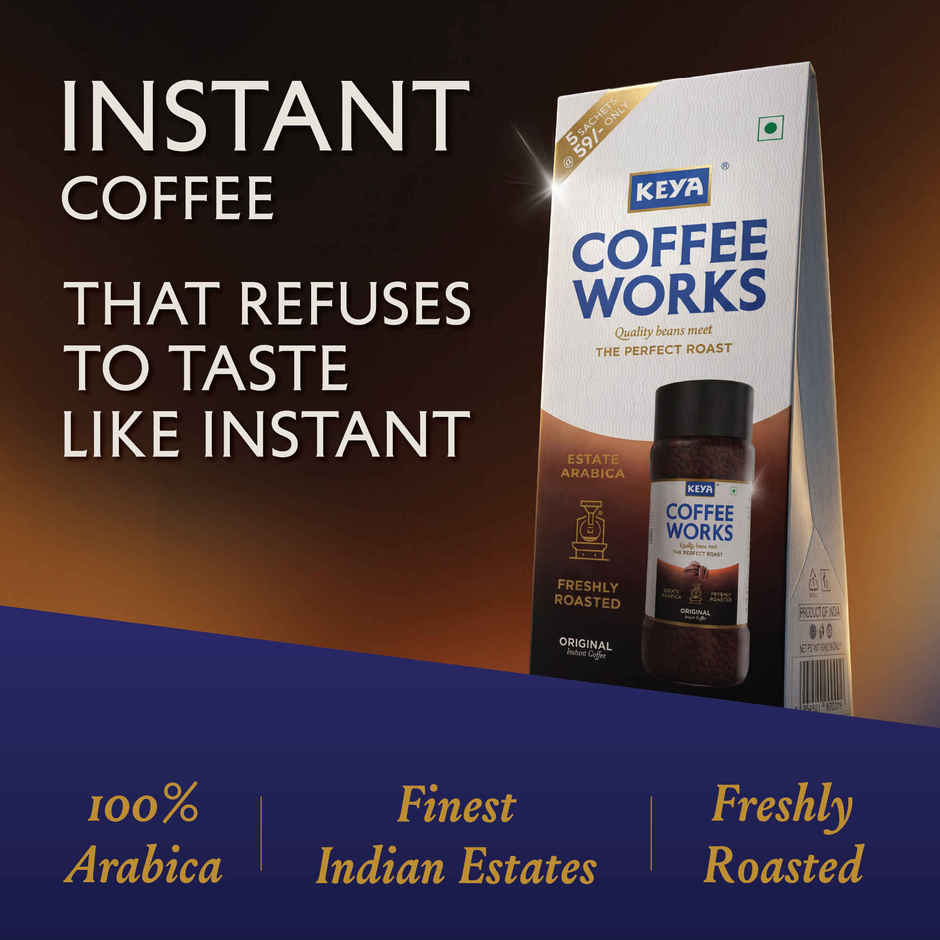 Keya Instant Coffee Sachets | Only Arabica | Freshly Roasted