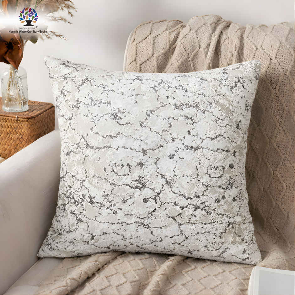 Dream Living Jacquard Cushion Cover Set | Cream - 40 x 40 cm
