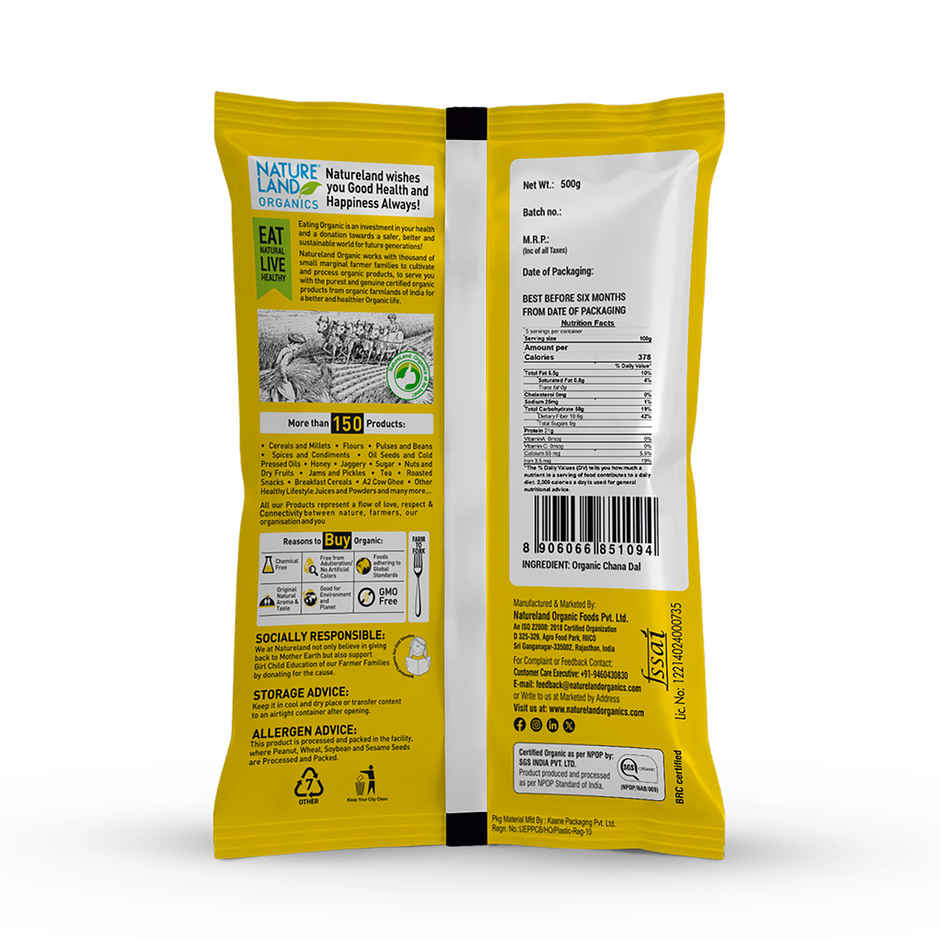 Natureland Organics Chana Besan