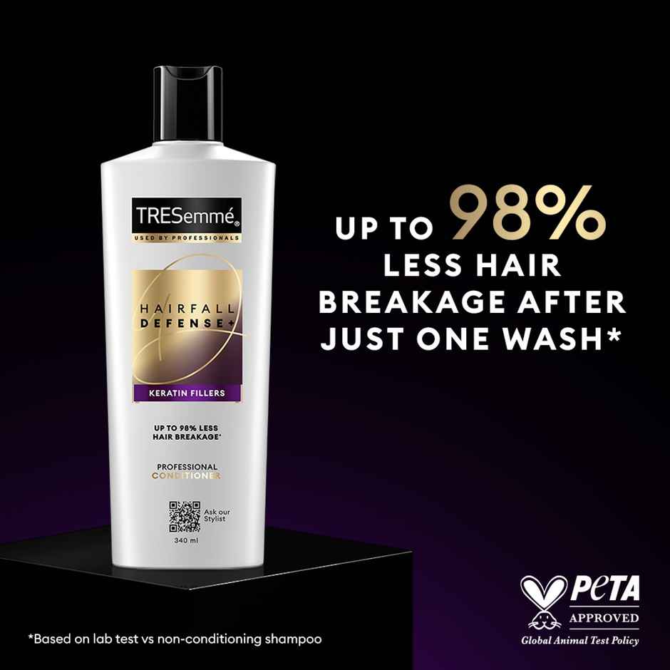 TRESemme Hair Fall Defense Conditioner with Keratin Fillers for 98% Less Breakage