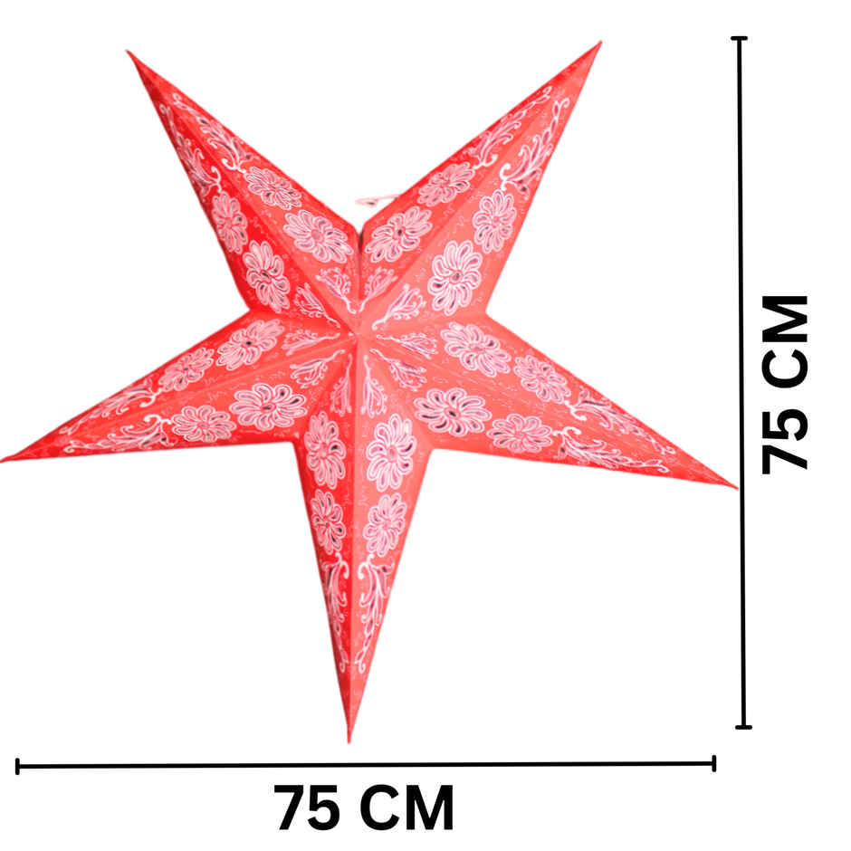 Star Kandil/ Lantern Assorted Design & Colour 15.5 Inch