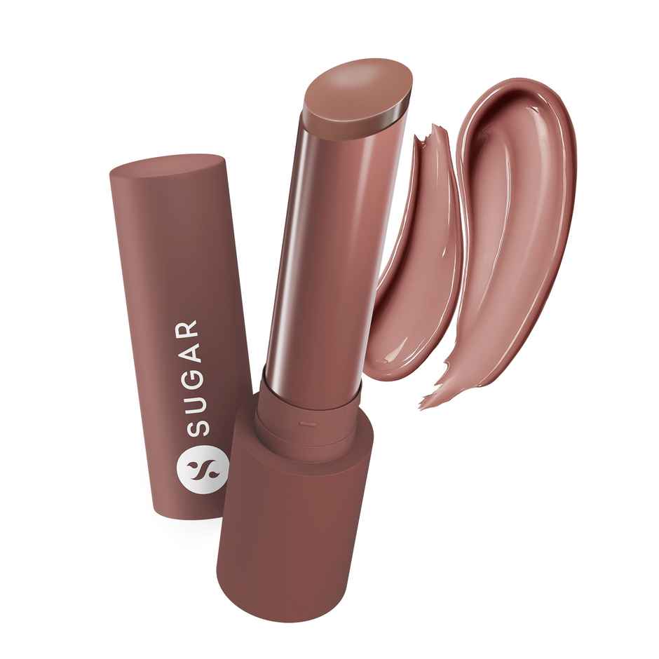 SUGAR Cosmetics Glide Peptide Plumping Gloss Stick|03 Taupe Tick