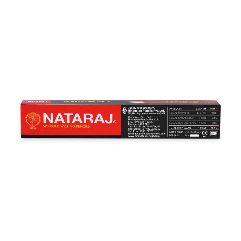 Nataraj 621 Writing Pencil 10 Pcs Combo
